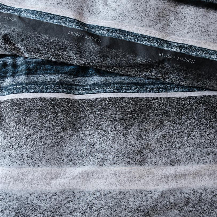 Rivièra Maison Mohair Dekbedovertrek 240 x 220 cm - Blauw