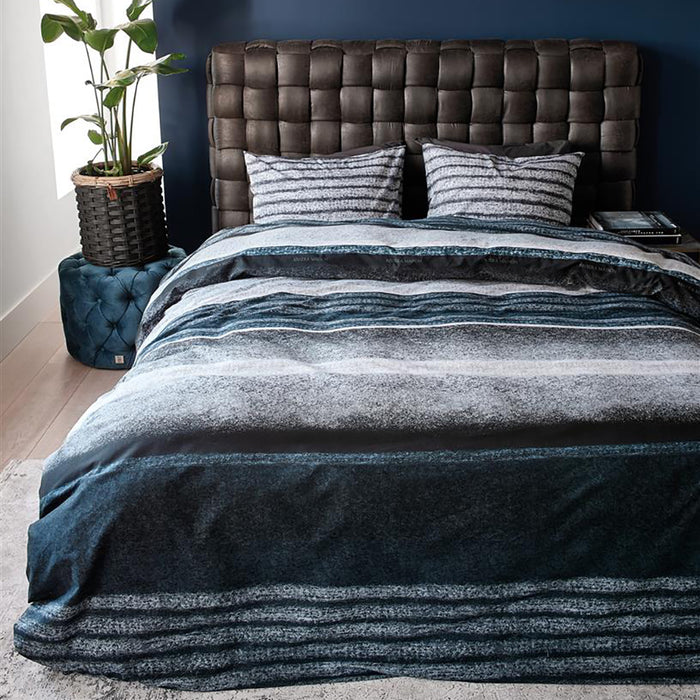 Rivièra Maison Mohair Dekbedovertrek 240 x 220 cm - Blauw