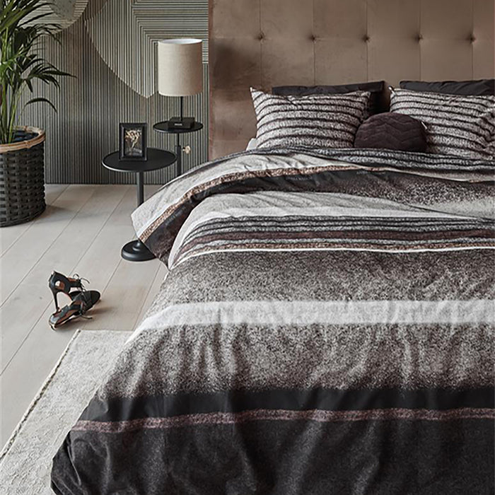 Rivièra Maison Mohair Dekbedovertrek 140 x 220 cm - Bruin