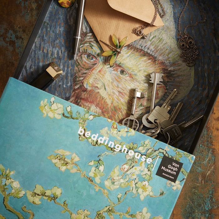 Beddinghouse x Van Gogh Museum Almond Blossom Dekbedovertrek 200 x 200|220 cm - Blauw