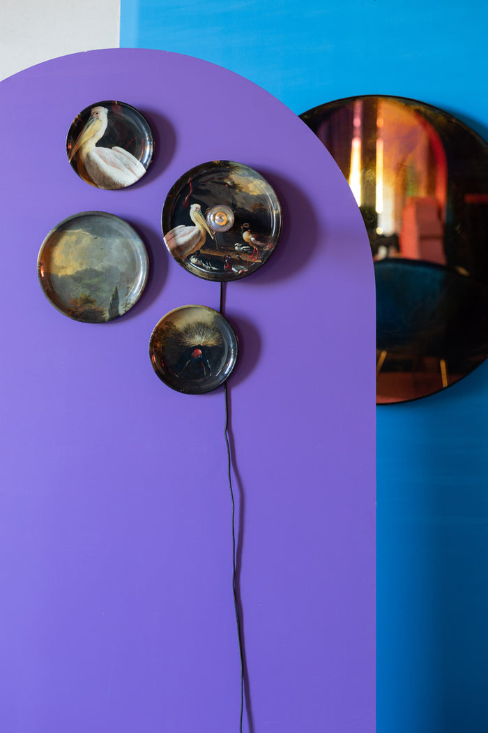 Bold Monkey No Food Here wandlamp (set van 4) birds - Multi colour