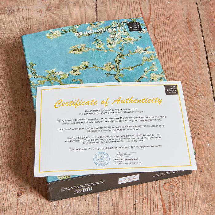 Beddinghouse x Van Gogh Museum Almond Blossom Dekbedovertrek 260 x 200/220 cm - Blauw