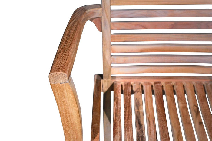 Teakea Stapelbare Teak Tuinstoel Set van 4