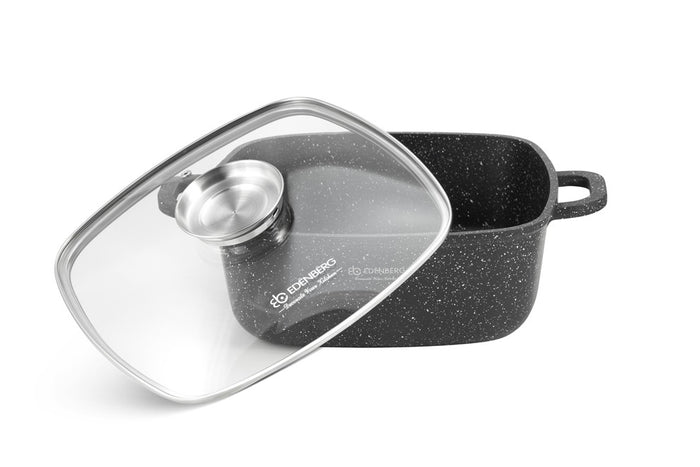 Edenberg Stonetec Line - 8-delige Luxe Pannenset van Gesmeed Aluminium