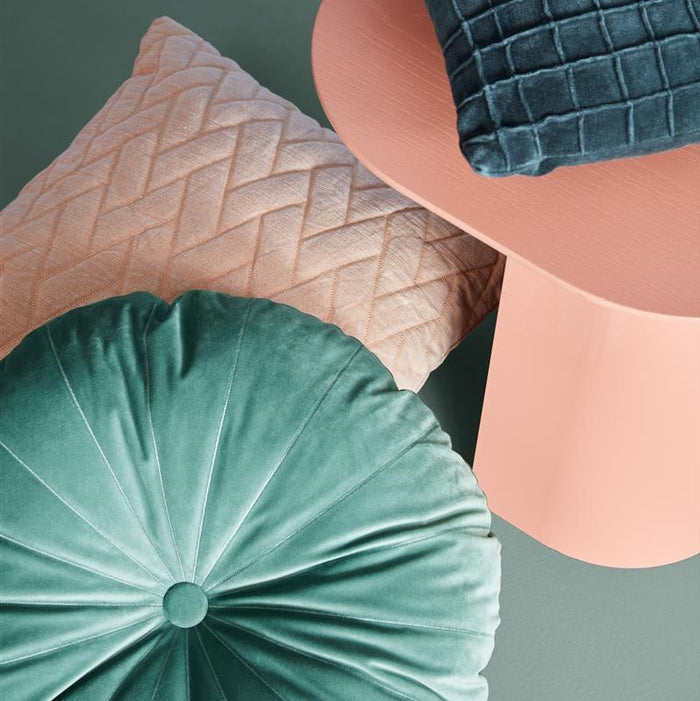 KAAT Amsterdam Mandarin Sierkussen Ø 40 cm - Grijs/Groen