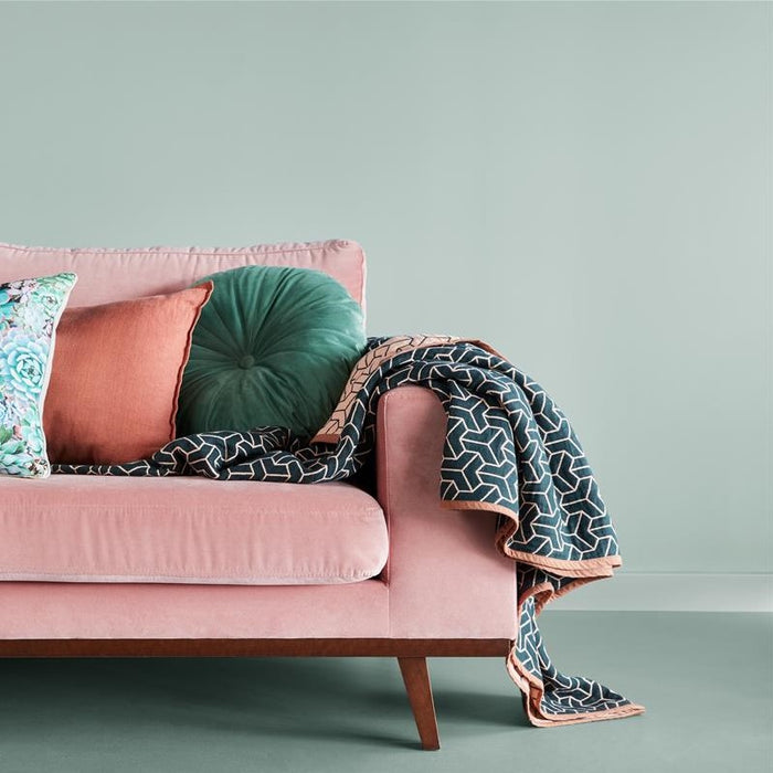 KAAT Amsterdam Mandarin Sierkussen Ø 40 cm - Grijs/Groen