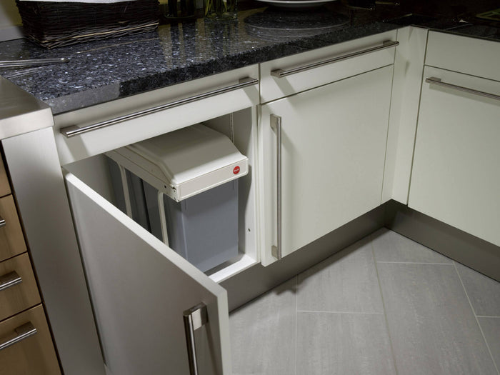 Hailo Multi-Box Duo L Inbouwprullenbak - 2x14L - wit