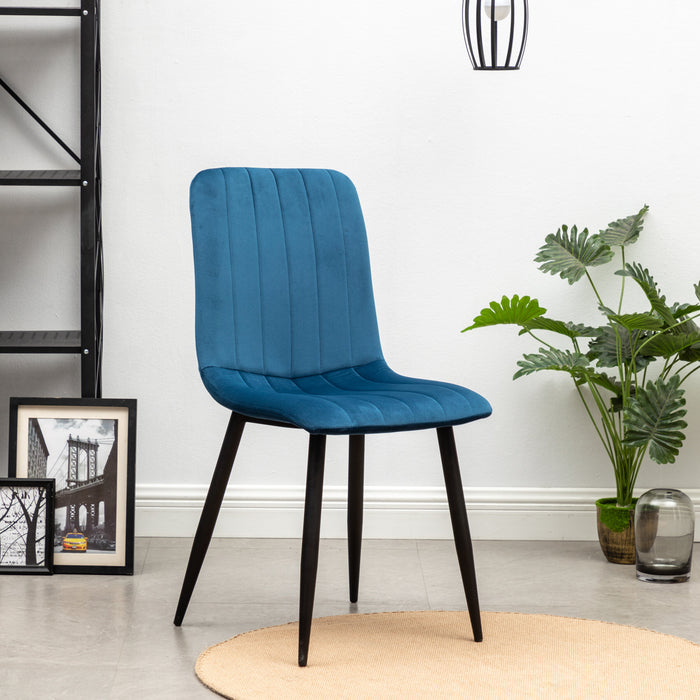 Furnihaus Eetkamerstoelen Set van 2 Fox - Blauw
