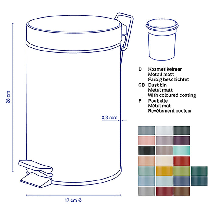 Kela Monaco Pedaalemmer 3 L - Paars