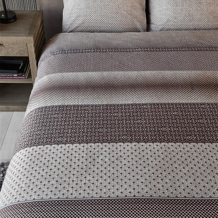 Rivièra Maison Retrograde Dekbedovertrek 240 x 220 cm - Bruin