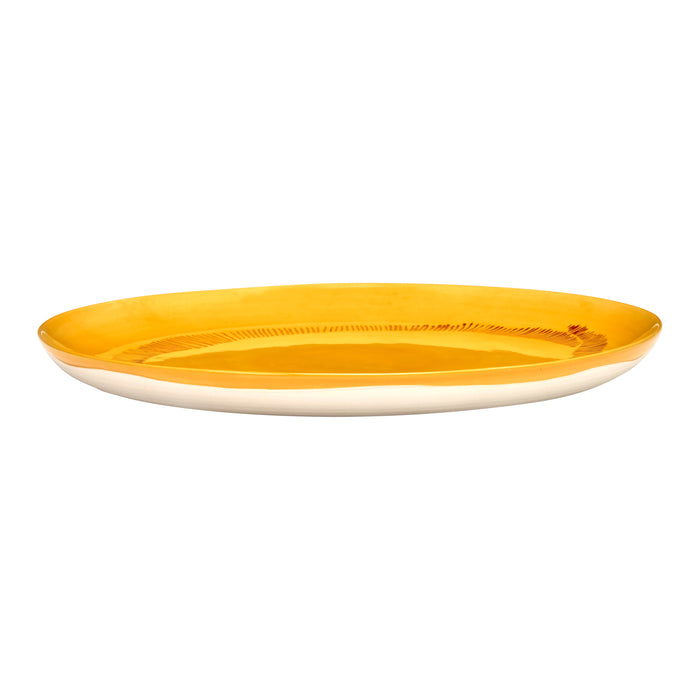 Serax Ottolenghi Feast Bord Ø 26,5 cm - Sunny Yellow Swirl Rood