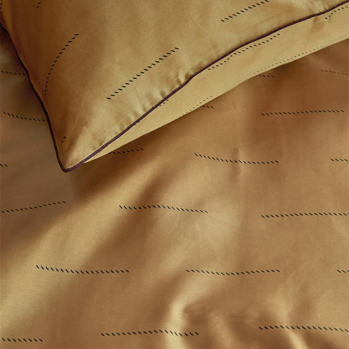 vtwonen Blurred Lines Dekbedovertrek - 200x200|220 - Geel