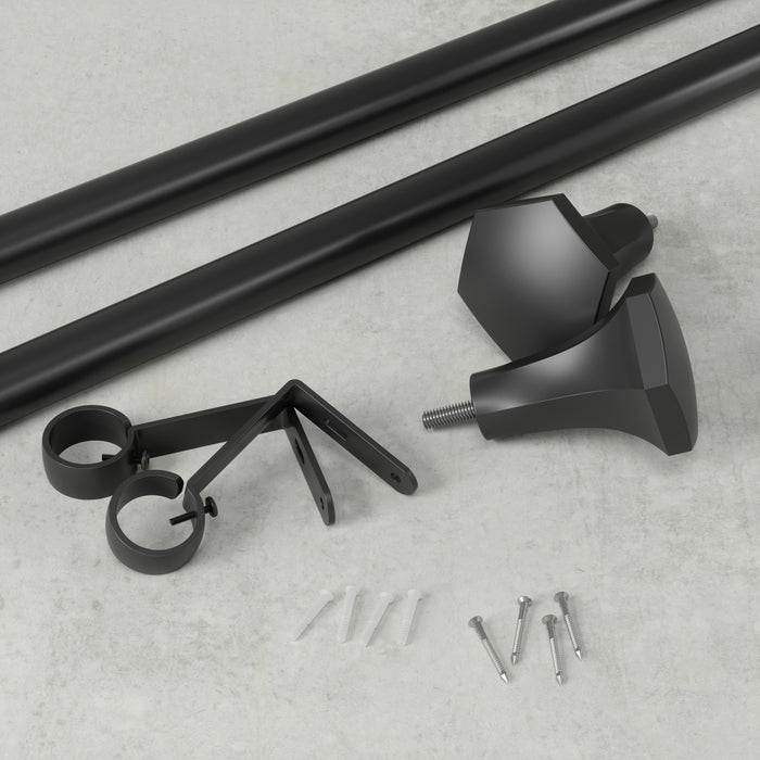 Umbra Sita Gordijnroede 72 - 144 cm - Matzwart