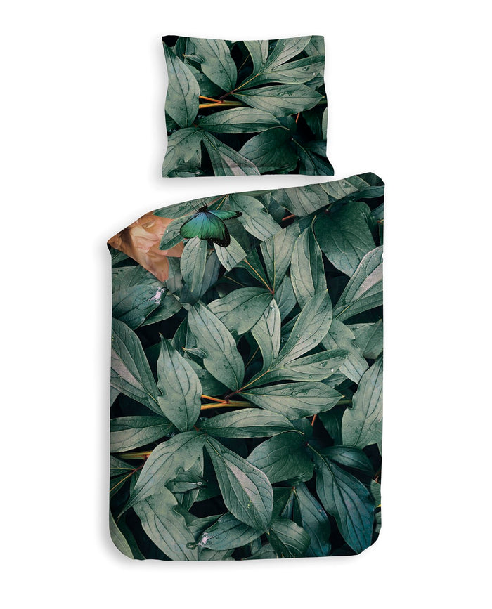 Heckett Lane Dekbedovertrek Katoen Twill Lionel - forest green