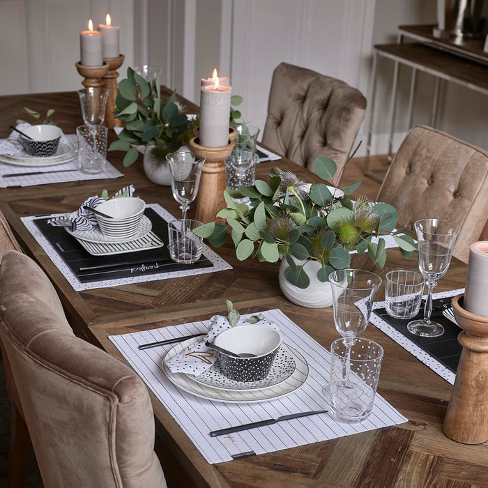 Riviera Maison Dots & Stripes Heart Bowl - 11.8x11.8x6.8 cm