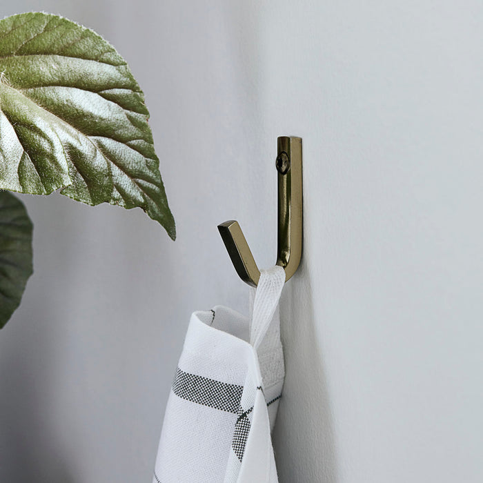 House Doctor haak goud set van 3 (1 centimeter x 5 centimeter)