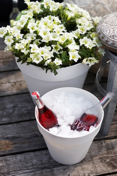 elho Loft Urban Round Bloempot 60 cm met Wielen