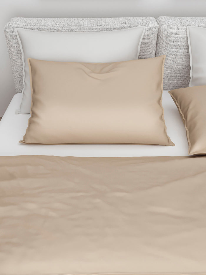 Zo Home Satinado Dekbedovertrekset Uni Katoen Satijn - forest sand