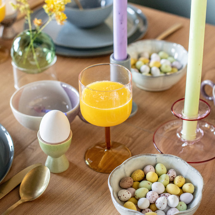 HAY Tint Wijnglazen 2 st. - 0,25 L - Roze/Geel