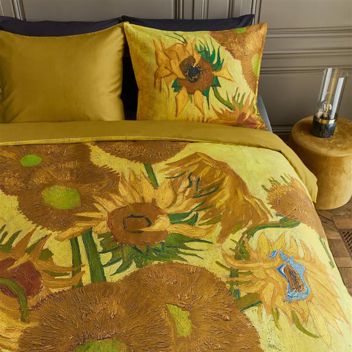 Beddinghouse x Van Gogh Museum Tournesol Dekbedovertrek 200 x 200/220 cm - Geel