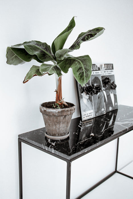 Aime Té Marmeren Sidetable - Nero Marquina Zwart