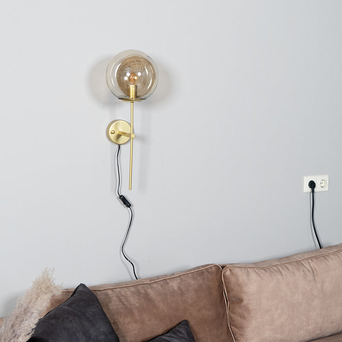 Bronx71 Wandlamp Up 1-lichts Amber