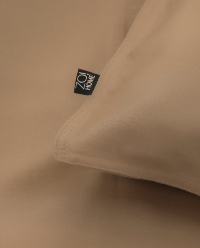 Zo Home Satinado Dekbedovertrekset Uni Katoen Satijn - praline brown