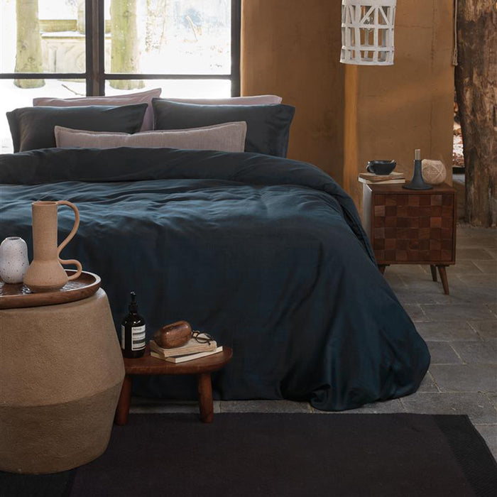 vtwonen Earth Dekbedovertrek 240 x 200/220 cm - Donkerblauw