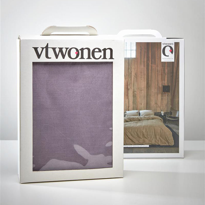 vtwonen Earth Dekbedovertrek 240 x 200/220 cm - Donkerblauw