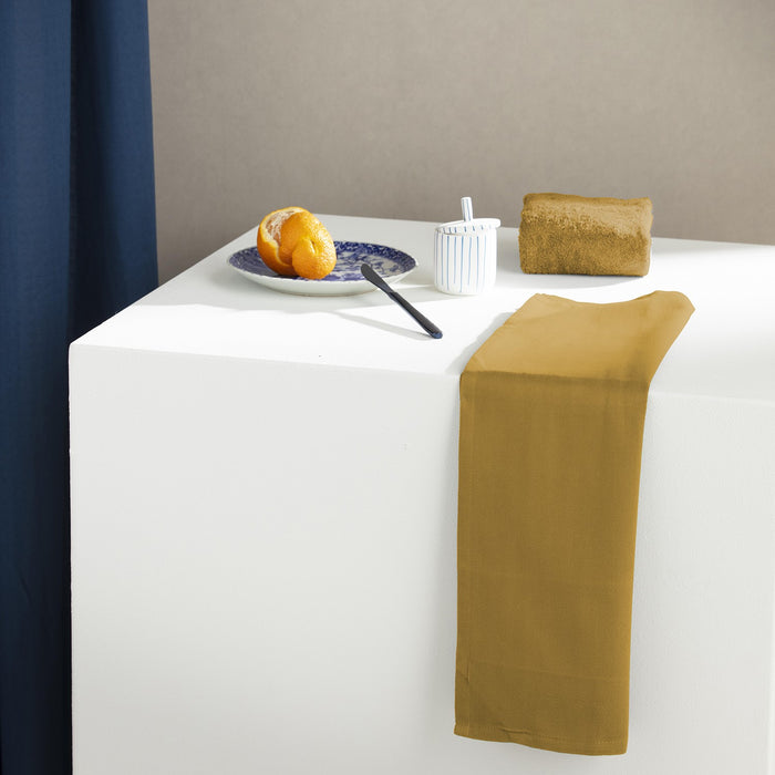 DDDDD theedoek Logo - 60x65 cm - Ochre - 6 stuks