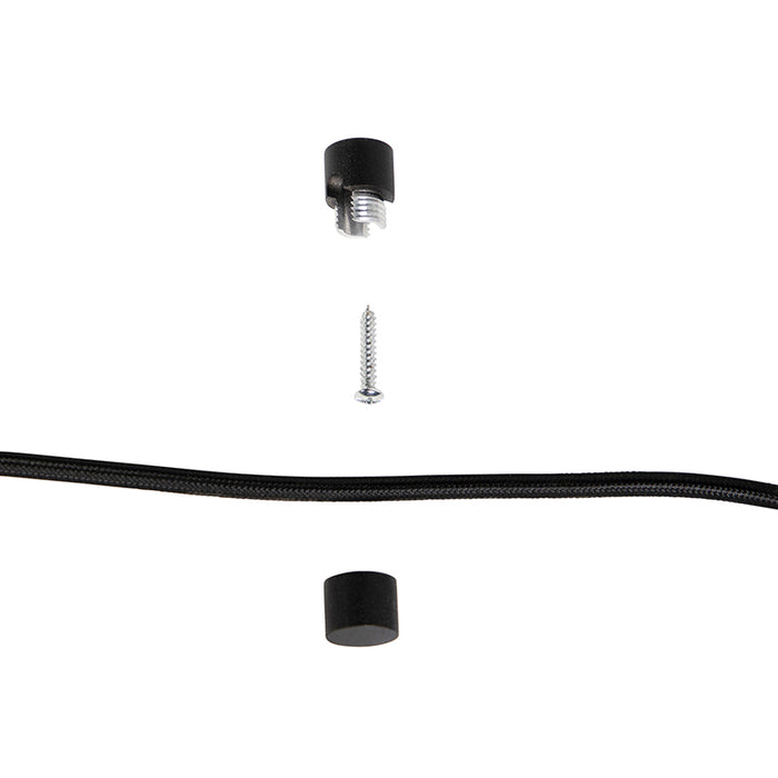 QAZQA LED Hanglamp cavalux - Zwart - Modern - D 55cm