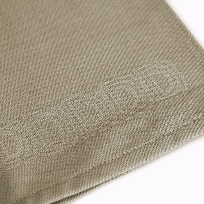 DDDDD theedoek Logo - 60x65 cm - Taupe - 6 stuks