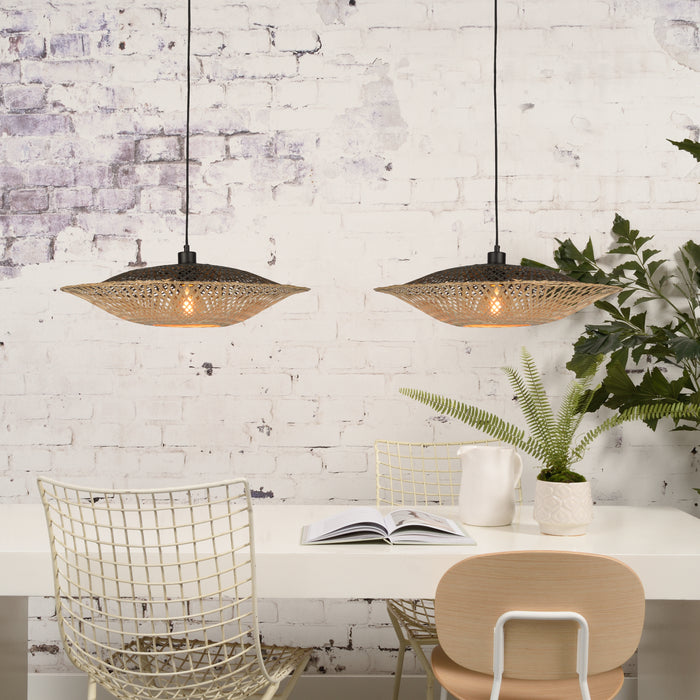 GOOD&MOJO Kalimantan Hanglamp Plat - Ø60cm - Naturel