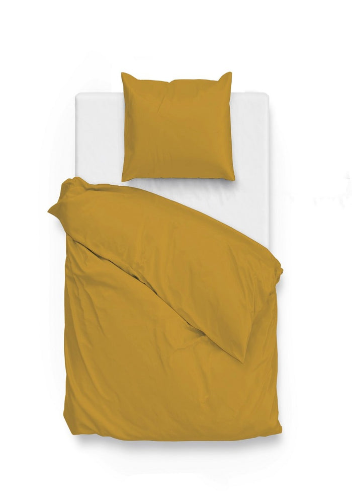 Zo Home Satinado Dekbedovertrekset Uni Katoen Satijn - ochre gold