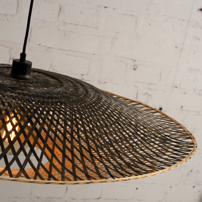 GOOD&MOJO Kalimantan Hanglamp Plat - Ø87cm - Naturel