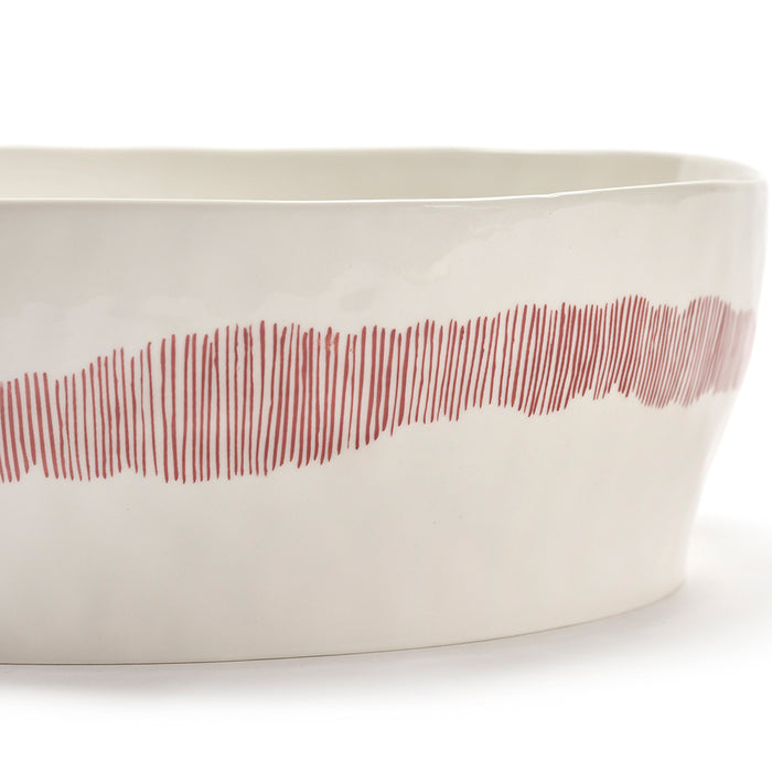 Serax Ottolenghi Feast Saladekom Ø 28,5 cm - Rood Swirl
