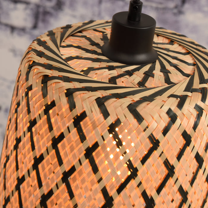 GOOD&MOJO Kalimantan Hanglamp Langwerpig - Ø34cm - Naturel