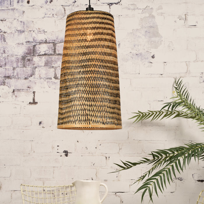 GOOD&MOJO Kalimantan Hanglamp Langwerpig - Ø37cm - Naturel