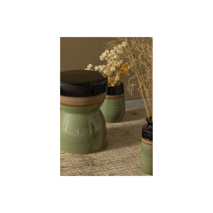 WOOOD Lava Vaas - Ceramic - Veggie - 28x19x19