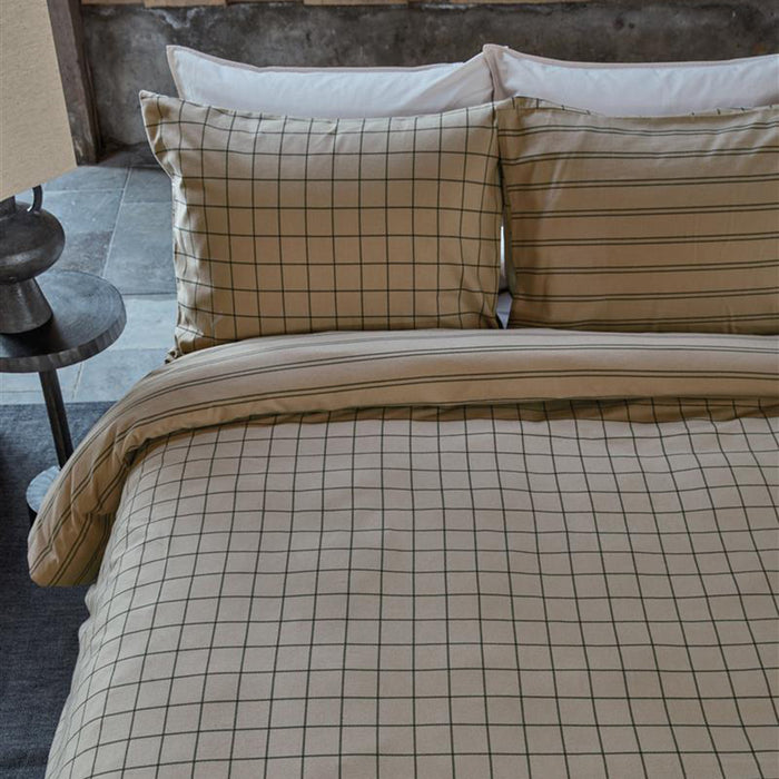vtwonen Grid Dekbedovertrek 140 x 220 cm - Zand