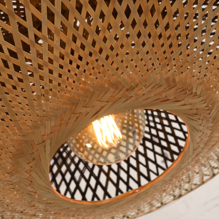 GOOD&MOJO Kalimantan Wandlamp Rond - Ø87cm - Naturel