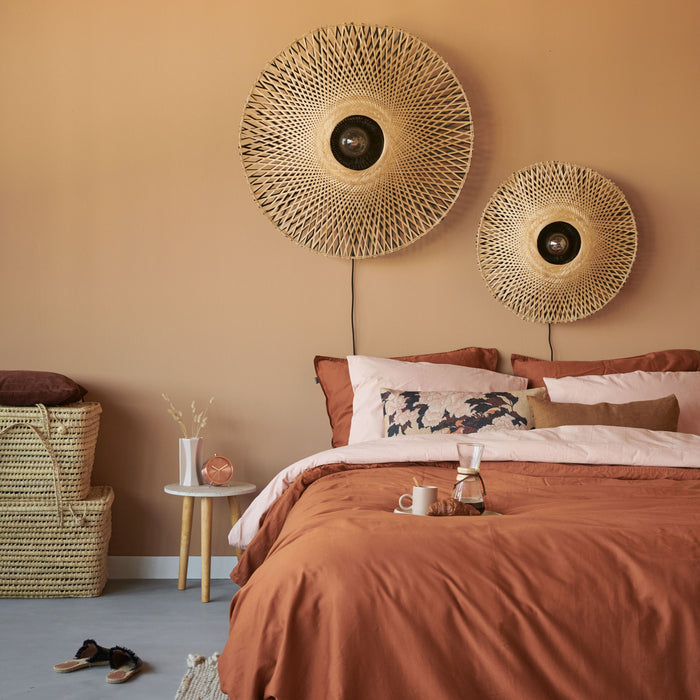 GOOD&MOJO Kalimantan Wandlamp Rond - Ø87cm - Naturel