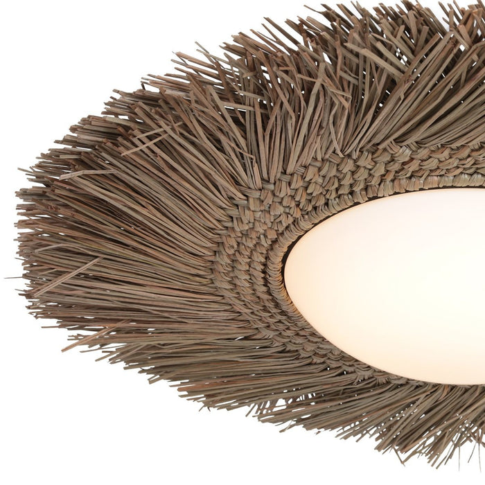 Anne Light & home Plafondlamp Aura Ø 50 Riet - bruin