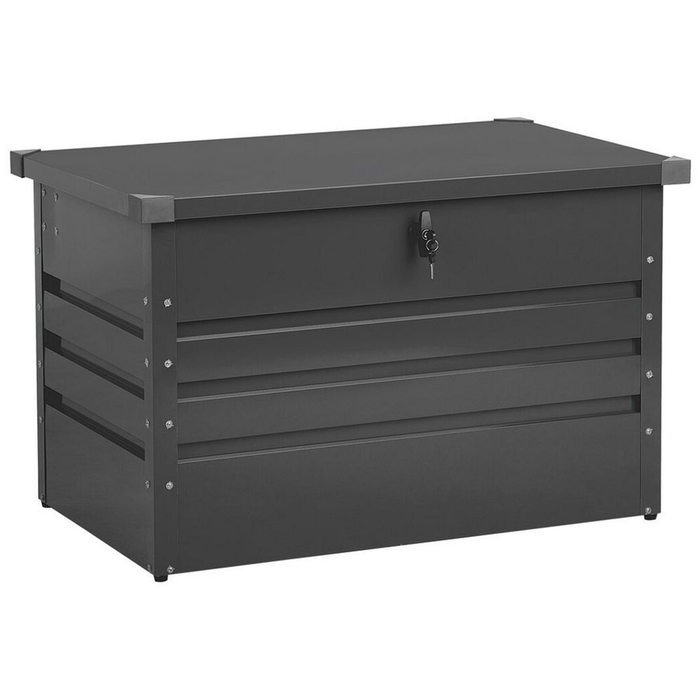 Beliani - CEBROSA S - Kussenbox - Grafietgrijs - Staal