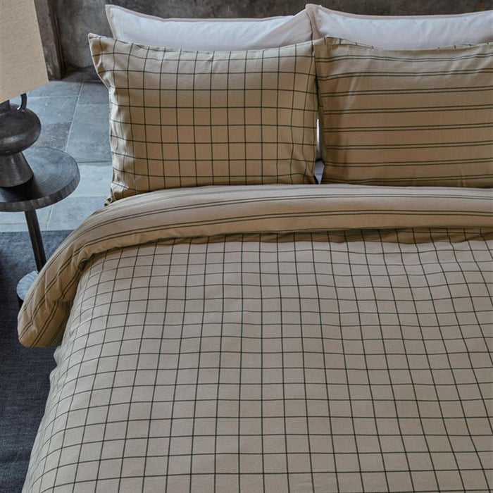 vtwonen Grid Dekbedovertrek 240 x 220 cm - Zand