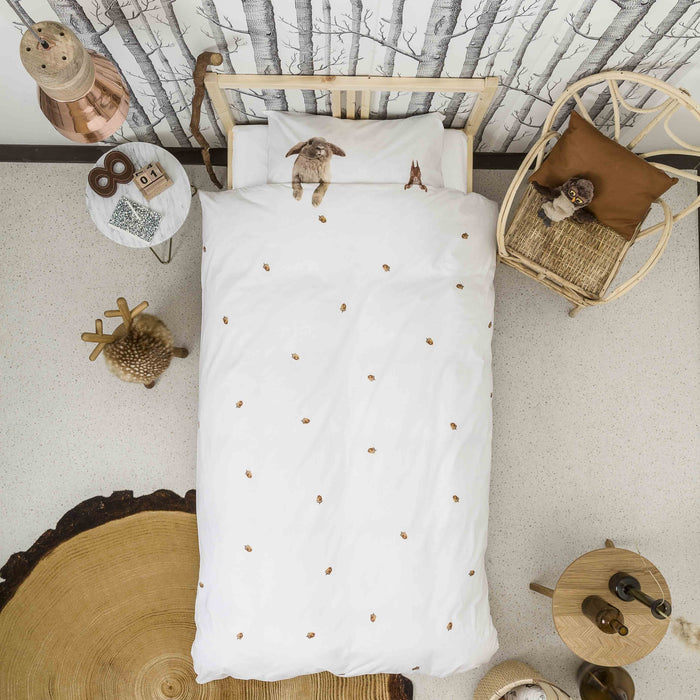 SNURK Furry Friends Dekbedovertrek 140 x 220 cm