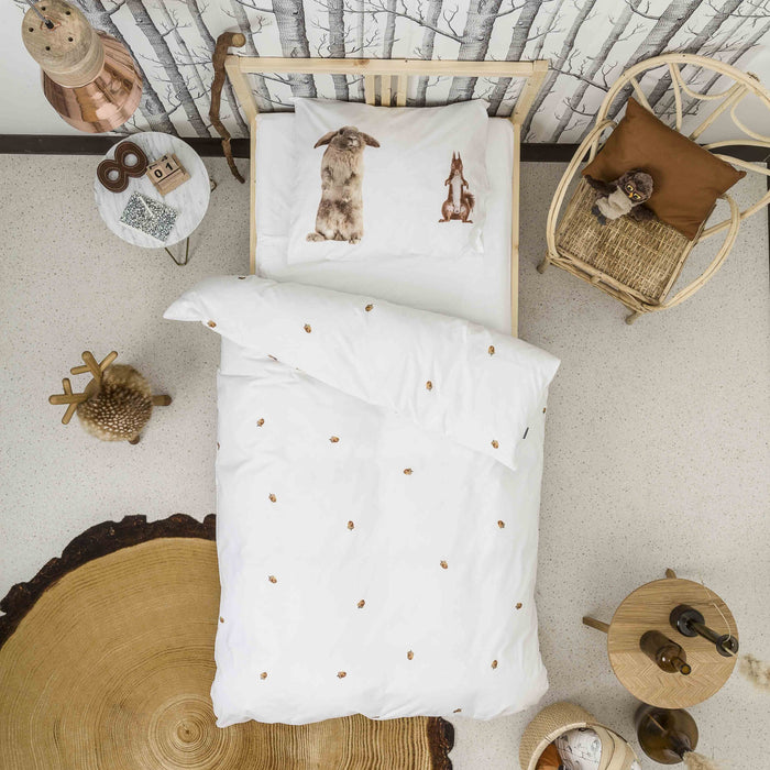 SNURK Furry Friends Dekbedovertrek 140 x 220 cm