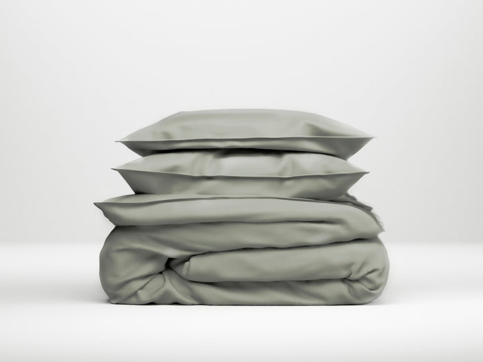 Zo Home Satinado Dekbedovertrekset Uni Katoen Satijn - iron grey