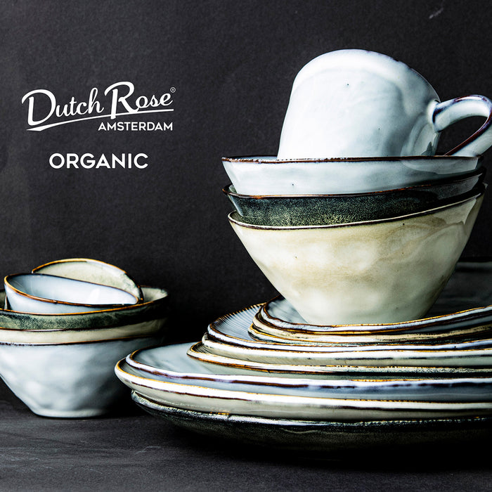 Dutch Rose Amsterdam Organic Kommen Ø 14 cm - Crème - 4 st.