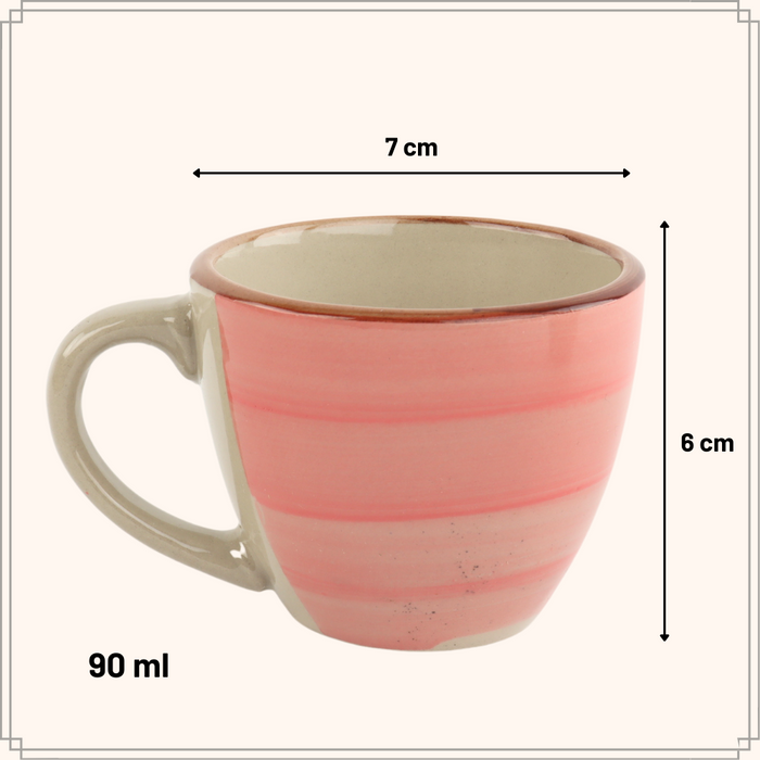 OTIX Espresso kopjes Koffiekopjes set van 6 Koffietassen Meerdere k...